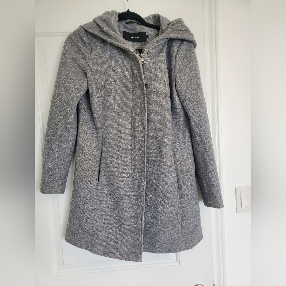 Vero Moda Coat With Overside Hood - Picture 1 of 14